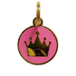Placa de Identificación en Forma de Corona – Elegancia y Seguridad par