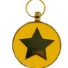 Placa de Identificación Circular con Estrella – Brillo y Seguridad