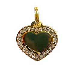 Placa de Identificación Corazón – Elegancia y Seguridad
